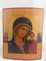 Icône - Notre-Dame de Kazan - Bois, Antiquités & Art