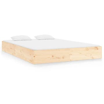 Massief houten bed 200x200 | Retour deal | 41% Korting!, Huis en Inrichting, Slaapkamer | Bedden, Verzenden, Rustiek, Tweepersoons
