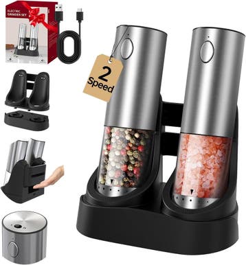 Circle Joy Molenset Oplaadbaar | Retour Deal | Nu 34% Goe..., Huis en Inrichting, Keuken | Keukenbenodigdheden, Verzenden, Zo goed als nieuw
