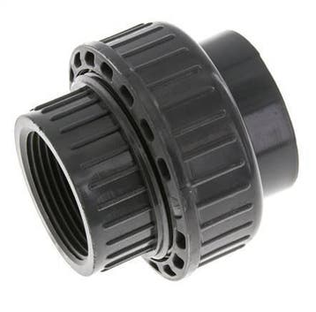 Raccord union en PVC Douille femelle 40mm x femelle Rp 1, Verzenden