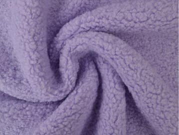 10 meter teddy bont - lavendel - Bouclé stoffen, Verzenden