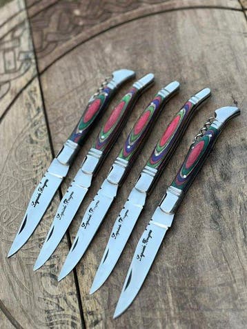 Keukenmes - Kitchen knife set - Laguiole Bougna Met Bee
