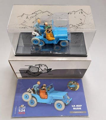 collection Hachette 1/24 - Modelauto - N°4 - La jeep bleue -, Livres, BD | Comics