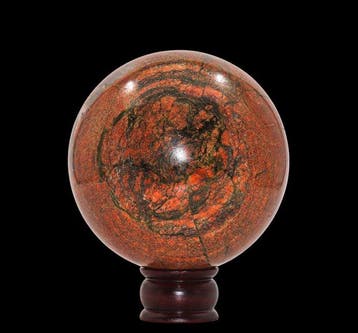 Grote natuurlijke rode unakietjaspisbol - 145 mm - 4580 g -, Verzamelen