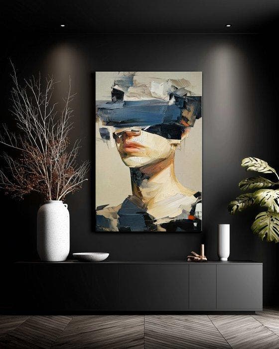 Elio - Echoes of a Faceless ID, Antiquités & Art, Art | Peinture | Moderne