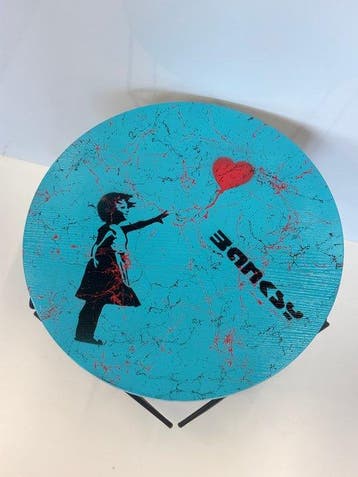 Rob VanMore - Tea-time by Banksy Balloon Girl - ø50cm