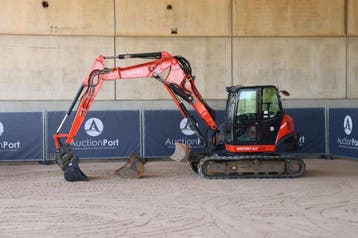 Veiling: Rupsgraafmachine Kubota KX080-4a Diesel 46.5kW 2017, Ophalen