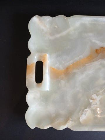 No reserve price! - Dienblad - Onyx - Grote afmetingen