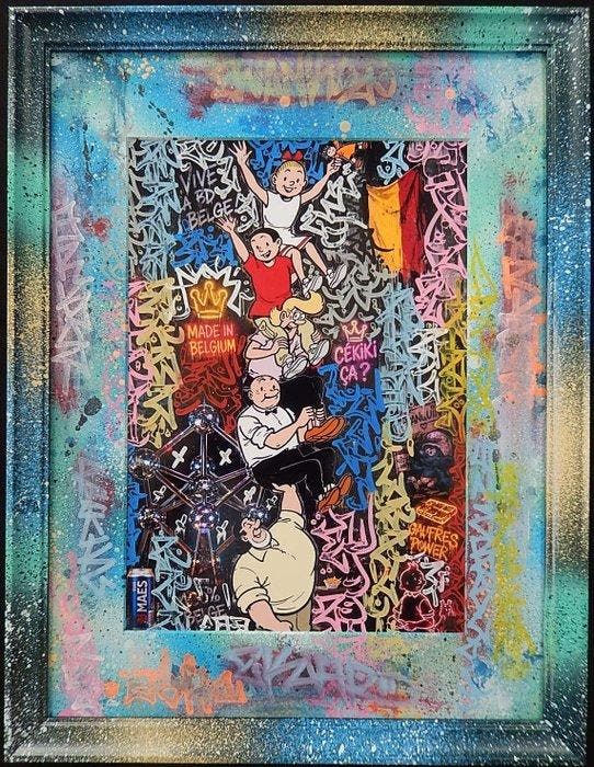 Enigme09 (1979) - Bob et Bobette (Suske en Wiske), Antiquités & Art, Art | Peinture | Moderne