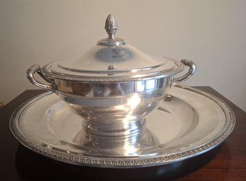 Christofle - Tureen (2) - Malmaison - Verzilverd, Antiek en Kunst