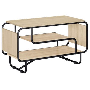 vidaXL TV Stand 80 x 36 x 45 cm Sonoma Eiken Bewerkt hout, Verzenden