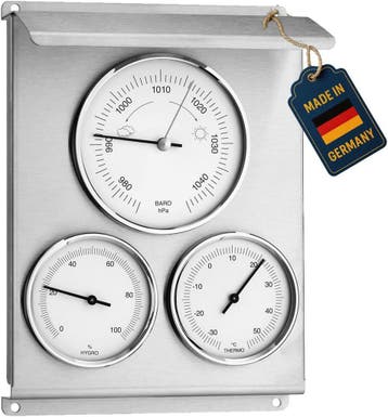 TFA Weerstation RVS | Retour deal | 34% korting!, Verzenden, Zo goed als nieuw, Weerstation