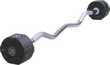 2dekans | Lifemaxx PU EZ Curl Halterstang 40 kg, Sport en Fitness, Ophalen of Verzenden, Nieuw