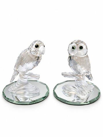 Swarovski - Beeldje - Swarovski kristallen vogels – Uil &, Antiek en Kunst