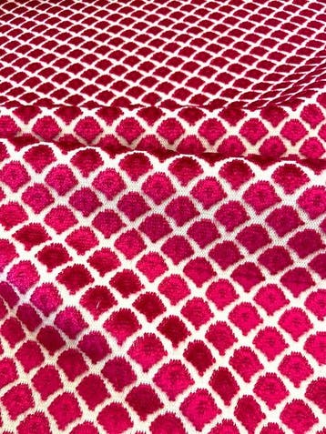 Fluwelen jacquard met een klein, regelmatig geometrisch, Antiquités & Art