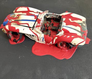 Bernard Aubertin (1934-2015) - Voiture Brulèe