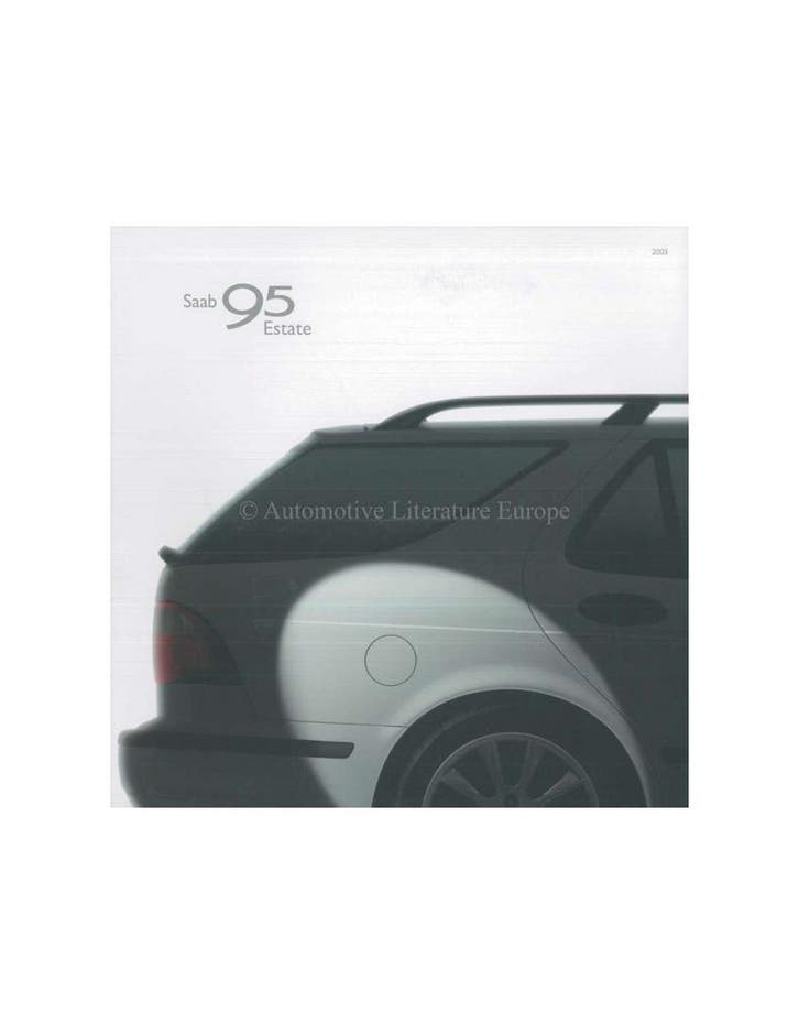2003 SAAB 9-5 ESTATE BROCHURE NEDERLANDS, Livres, Autos | Brochures & Magazines