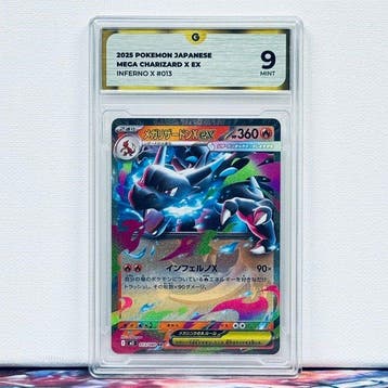 Pokémon Graded card - MEGA CHARIZARD 013 - Pokémon - GG 9