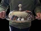 Serveerschaal - Ovaal model met cloche deksel en monogram -
