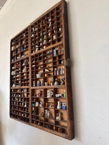 Vitrine - Hout, Glas, Brons, Plastic, Metaal, Antiek en Kunst
