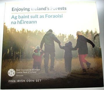 3,88 Euro,munten set 1 Cent-2 Euro 2026 Irland Republik, Postzegels en Munten, Munten | Europa | Euromunten, Verzenden, België