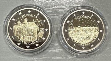 Monaco. 2 Euro 2025 Comté de Carladès + Marquisat des