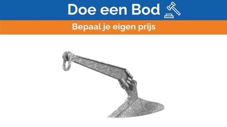 Bieden: Sanguineti CQR anchor 21 kg galvanized, Watersport en Boten, Bootonderdelen, Ophalen of Verzenden