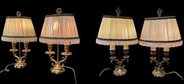 Lucien Gau - Tafellamp (4) - Bouillotte Paris France -