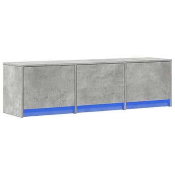 vidaXL TV Kast Betonkleurig Bewerkt hout, Huis en Inrichting, Verzenden, Nieuw