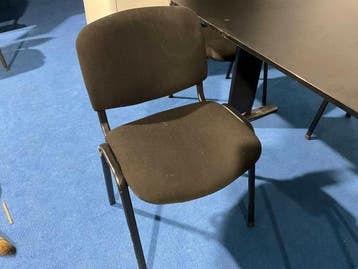 Kantoor kantine vergader tafel 204x90cm + 5 stoelen (Huis), Ophalen of Verzenden, Nieuw