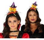 Halloween Haarband Pompoen Oranje, Verzenden, Nieuw