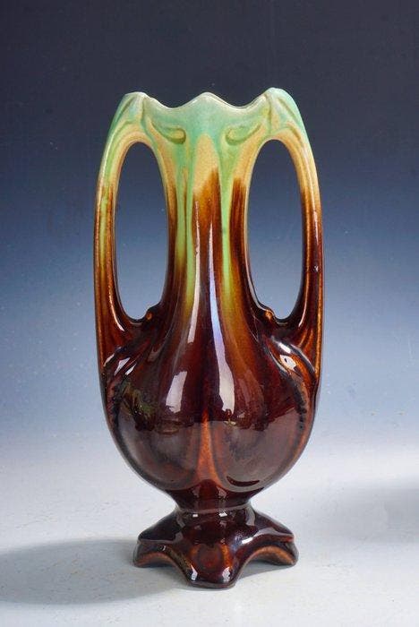 Faïencerie de Thulin - Vaas - België, Thulin Majolica Art, Antiquités & Art, Art | Objets design