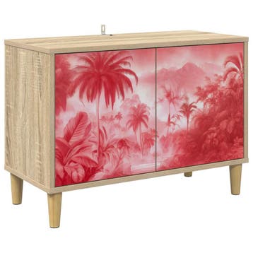 vidaXL Tv-meubel AACHEN 69 x 33 x 50 cm Sonoma Bewerkt hout, Verzenden