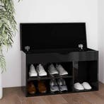 vidaXL Schoenenbank met kussen 80x30x47 cm hout hoogglans, Huis en Inrichting, Kasten | Schoenenkasten, Verzenden, Nieuw