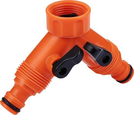 2dekans | BLACK+DECKER Dubbel Kraanstuk Tuinslang -, Tuin en Terras, Tuinslangen, Ophalen of Verzenden