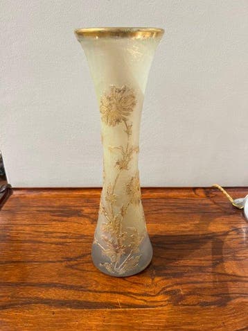 Daum Nancy - Vase avec couvercle - Verre - Art nouveau - H.