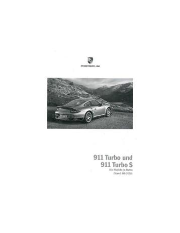 2011 PORSCHE 911 TURBO PRIJSLIJST DUITS, Nieuw