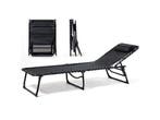 Goliving Ligbed - 5 Standen - 188 x 56 x 29 cm - Inklapbaar, Tuin en Terras, Ligbedden, Verzenden, Nieuw
