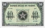 Maroc Marokko Pick 25 10 Francs 01/03/1944, Verzenden, België