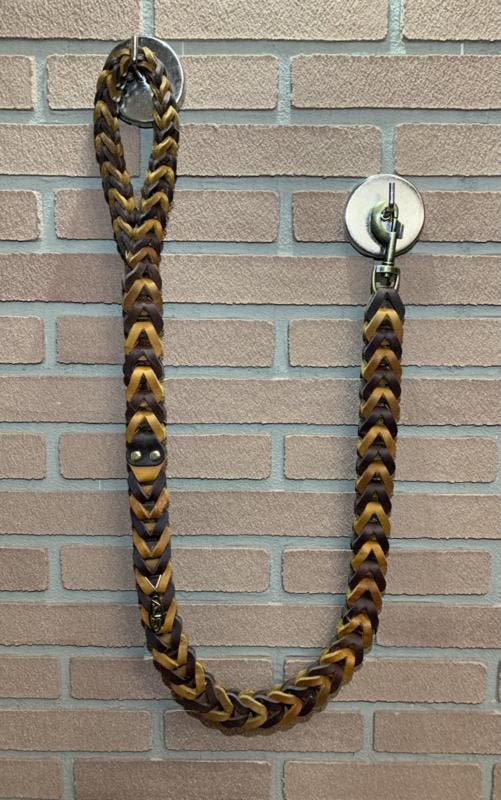 Lederen honden riem Cognac/brown, Autos : Pièces & Accessoires, Autres pièces automobiles, Enlèvement ou Envoi