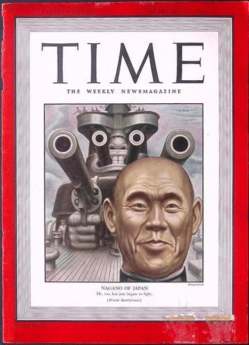 Cover Time Magazine1943 met Nagano Osami (lijst optie), Verzenden, Foto of Poster