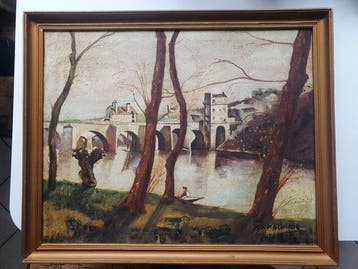 José De Almeida - Le Pont De Mantes, Antiek en Kunst