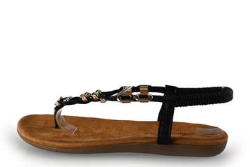 Dolcis Sandalen in maat 41 Zwart, Dolcis, Verzenden, Zwart, Sandalen of Muiltjes