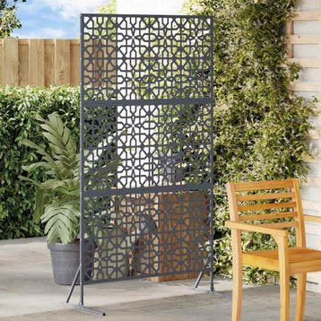 vidaXL Privacyscherm 100 x 50 x 180 cm Staal Antraciet, Verzenden