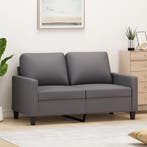 vidaXL Tweezitsbank / zetel 120 cm kunstleer grijs, Verzenden