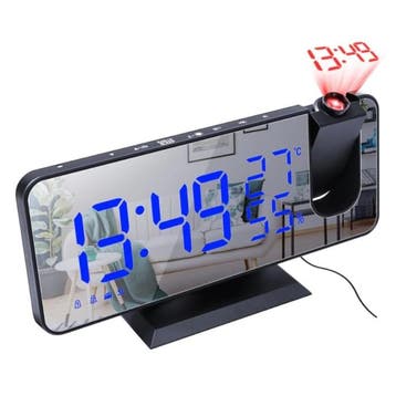 Multifunctionele Digitale LED Klok - Wekker Spiegel Alarm, Verzenden