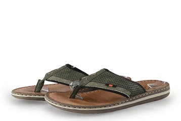 Rieker Slippers in maat 42 Groen, Slippers, Overige kleuren, Verzenden, Zo goed als nieuw