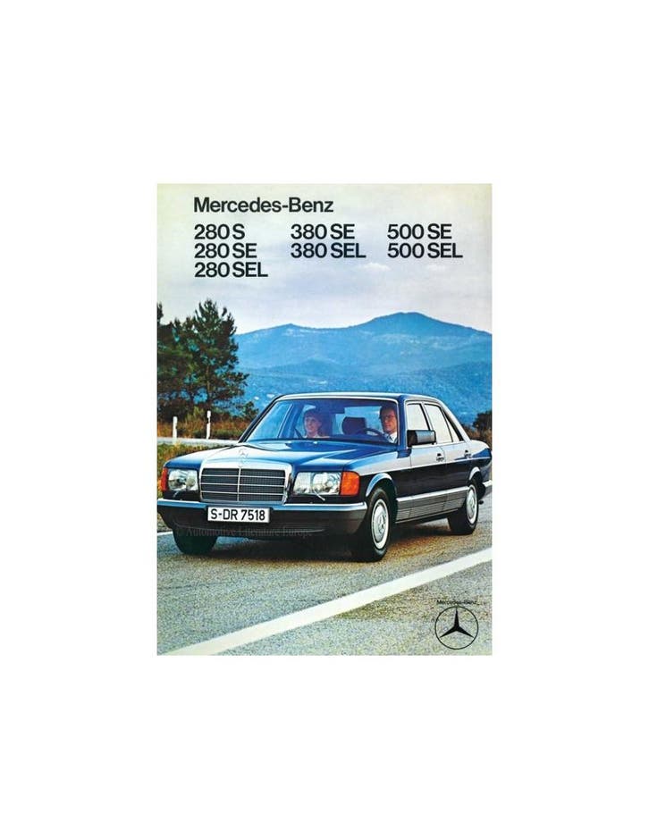 1979 MERCEDES BENZ S KLASSE BROCHURE DUITS, Livres, Autos | Brochures & Magazines, Enlèvement ou Envoi
