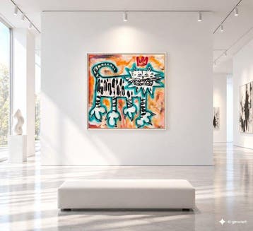 Timo Wedell - Wild and Whimsical - XL- Basquiat Style