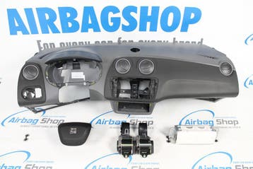 AIRBAG KIT – TABLEAU DE BORD GRIS SEAT IBIZA 6J FACELIFT (20, Utilisé, Seat